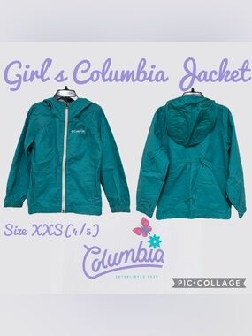 Girls Clothes Columbia Switchback Rain Jacket Size XXS 4/5